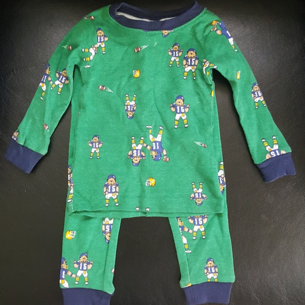 Boy’s Carters Football Player Pajamas (Size 9m)